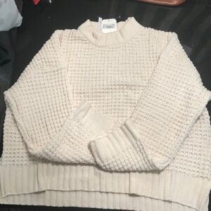 Altar’s State NWT Ivory Chunky Knit Sweater Long Sleeves
